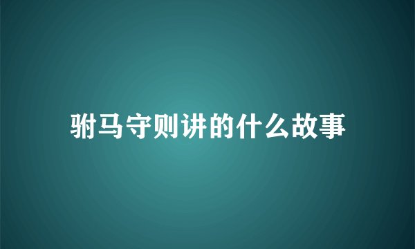 驸马守则讲的什么故事