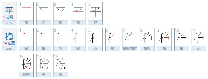 平稳的近义词是什么?