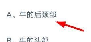 涮火锅时吃的牛上脑 蚂蚁庄园