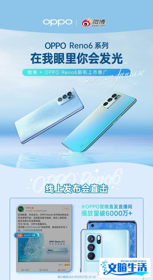 OPPO Reno6新品上市，携手微博再掀新机声量热潮