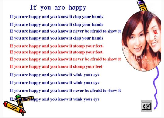 《if you are happy》的歌词