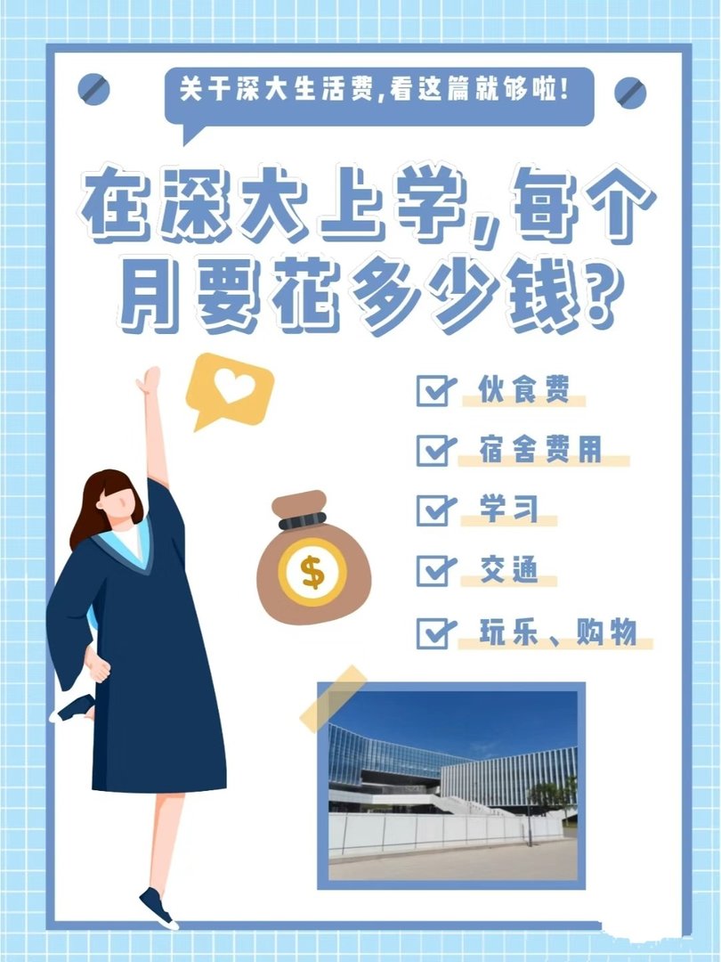 在深圳大学生活多少生活费合适