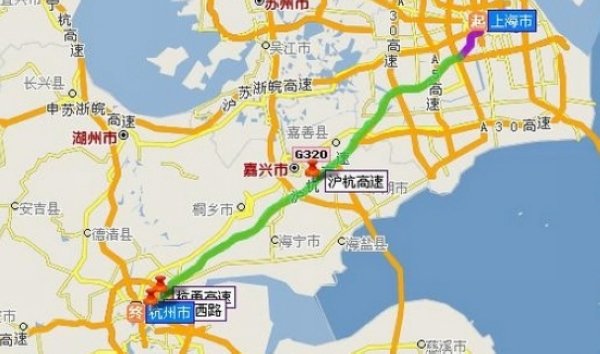 杭州到上海多远路程