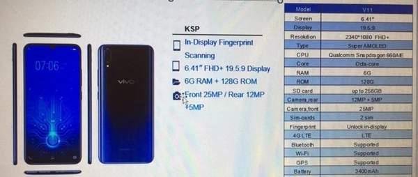 vivo V11配置怎么样？价格多少？vivo V11配置及价格详解