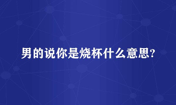 男的说你是烧杯什么意思?