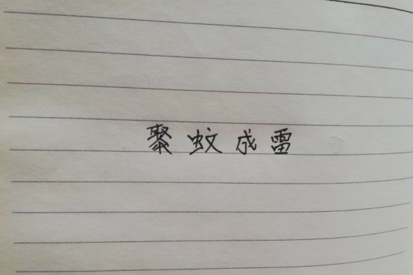 聚蚊成雷指的是什么
