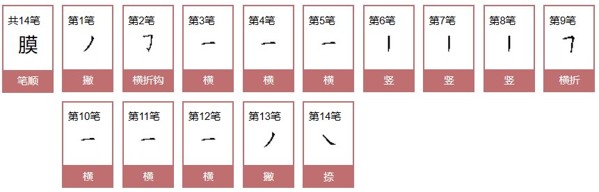 膜怎么读