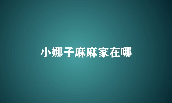 小娜子麻麻家在哪