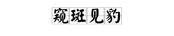 一孔见天，窥斑见豹，以管窥天的区别