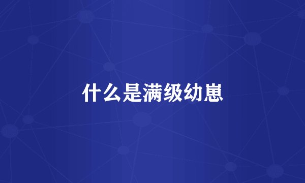 什么是满级幼崽