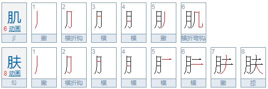 肌肤的拼音是什么
