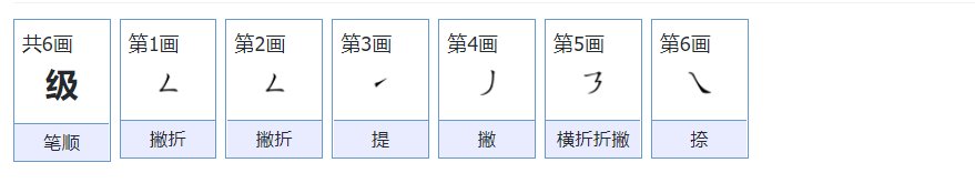 级字怎么写