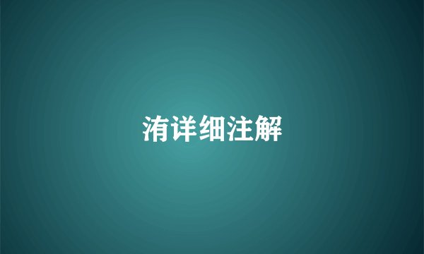 洧详细注解