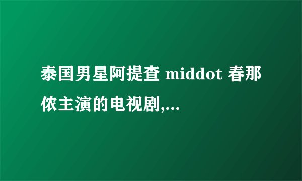 泰国男星阿提查 middot 春那侬主演的电视剧,除《爱的被告》(涵力)外,还有