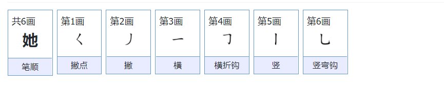 她怎么写