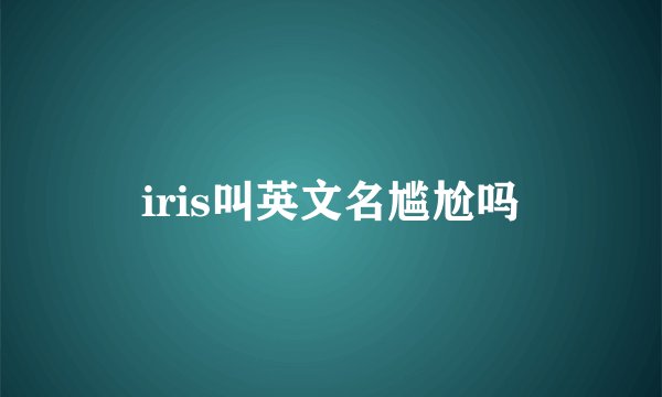 iris叫英文名尴尬吗
