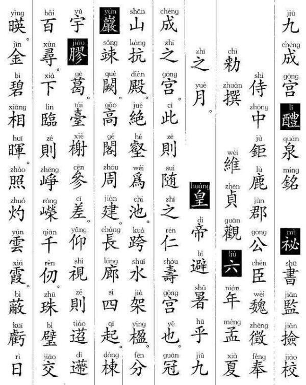 《九成宫醴泉铭》怎么读