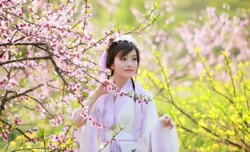 用桃花形容女人漂亮的诗句有哪些?