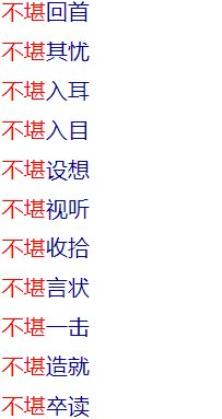 带有“不堪”的成语有哪些?