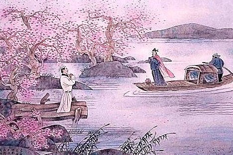 《汪伦设计邀李白》中的“十里桃花