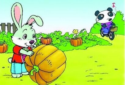 小兔子怎么把南瓜安全的运回家呢？
