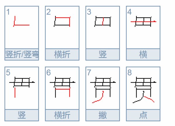 贯 的笔顺