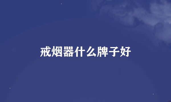 戒烟器什么牌子好
