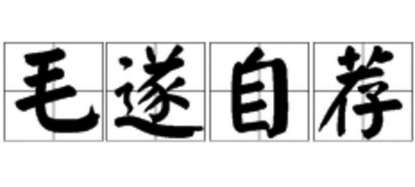 成语毛什么自荐