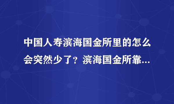 中国人寿滨海国金所里的怎么会突然少了?滨海国金所靠谱吗?是能保本吗?