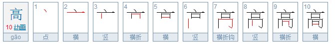 们字笔顺笔画顺序