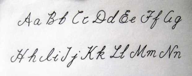 26个花体英文字母是什么?