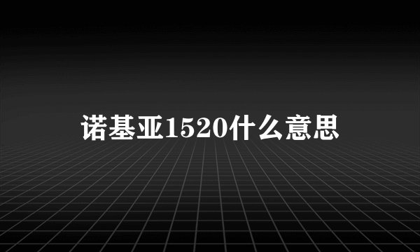 诺基亚1520什么意思