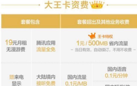 大王卡19元是40g流量吗