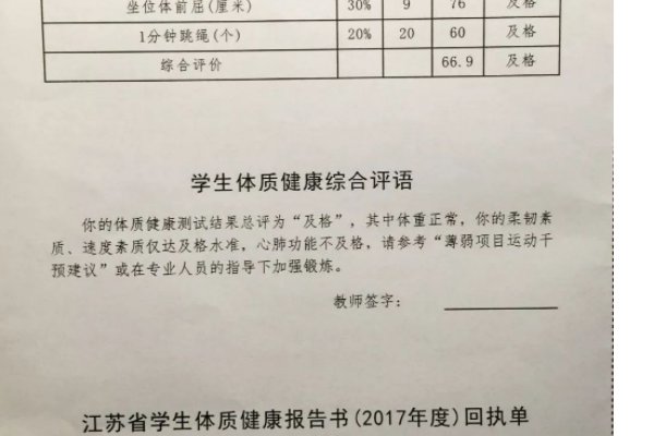 体质报告家长寄语怎么写？
