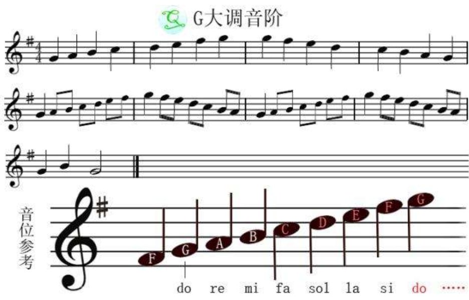 G大调音阶？