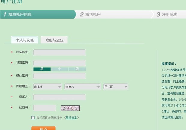 95598电费网上查询密码是多少