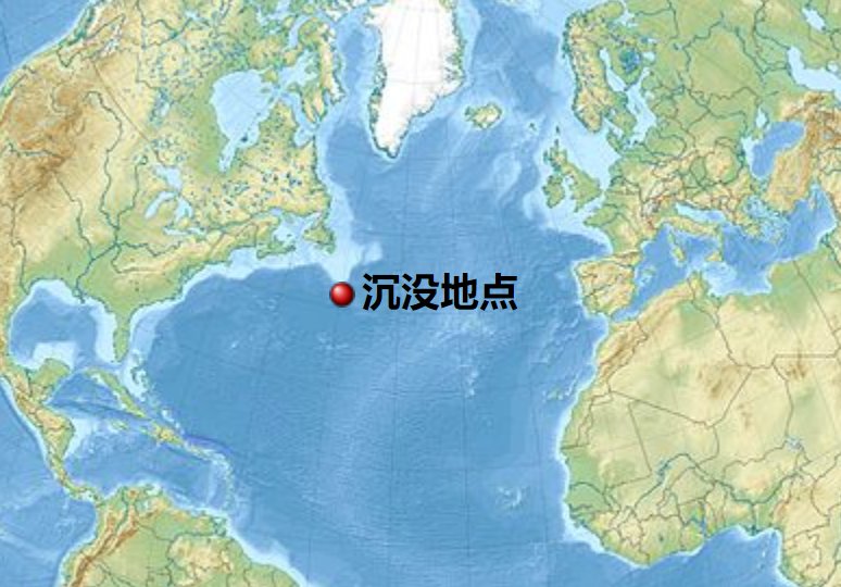 泰坦尼克号沉没在哪儿