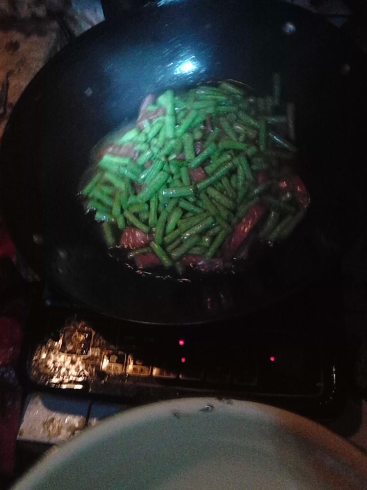 长豆角炒饼怎么做好吃