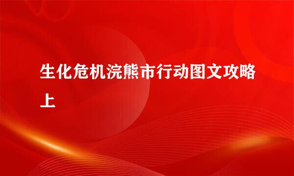 生化危机浣熊市行动图文攻略上