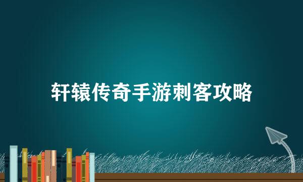轩辕传奇手游刺客攻略