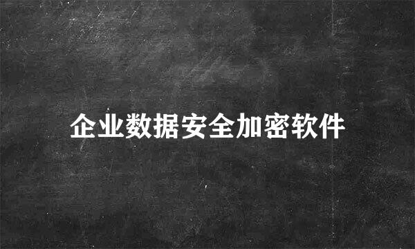 企业数据安全加密软件