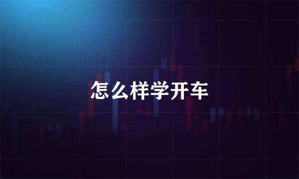 怎么样学开车