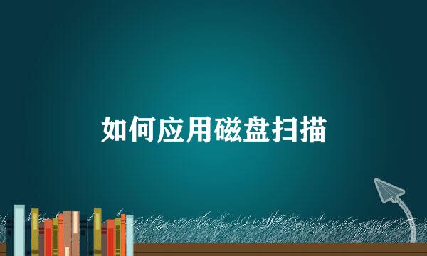 如何应用磁盘扫描
