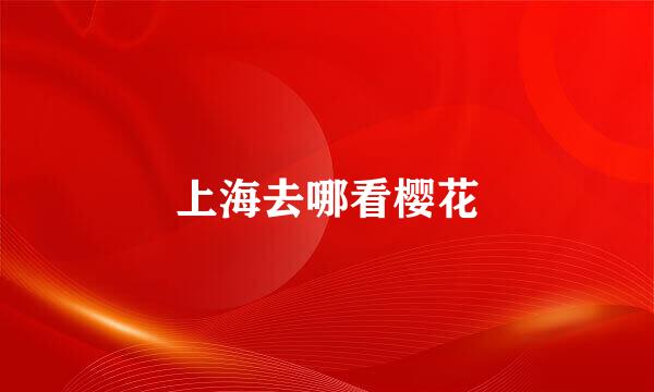 上海去哪看樱花
