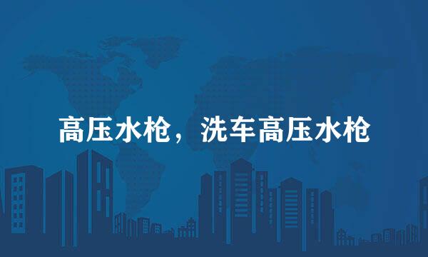 高压水枪，洗车高压水枪