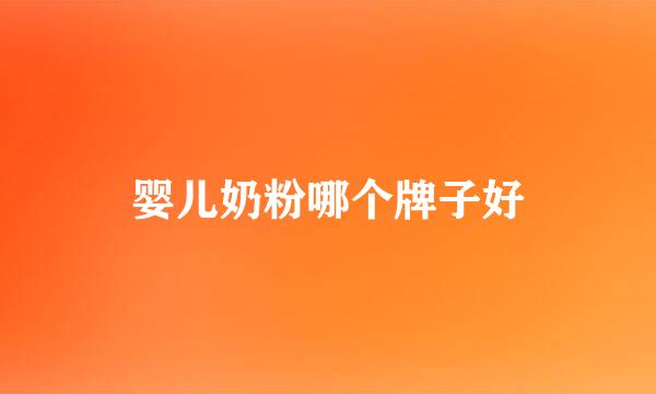 婴儿奶粉哪个牌子好