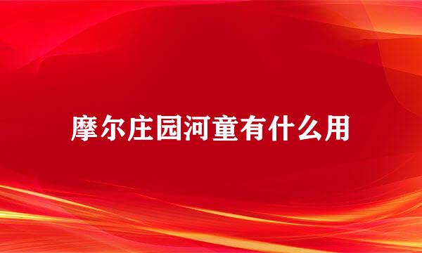 摩尔庄园河童有什么用