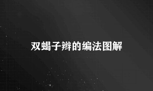 双蝎子辫的编法图解