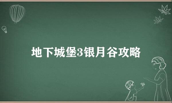地下城堡3银月谷攻略