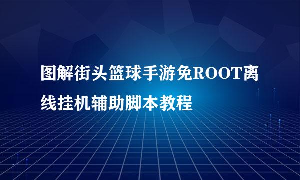 图解街头篮球手游免ROOT离线挂机辅助脚本教程
